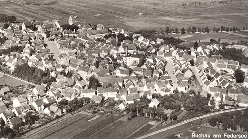  Luftbild Bad Buchau ca. 1930 